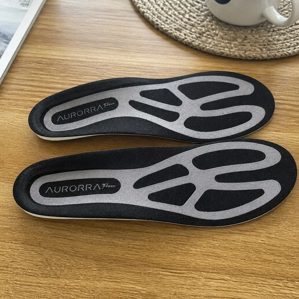 An Aurorra by ARRIS Super Insole laid flat on a kitchen table