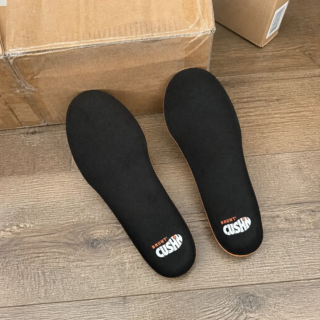 BRUNT Super CUSH'N Insoles fresh out of the box on the test floor