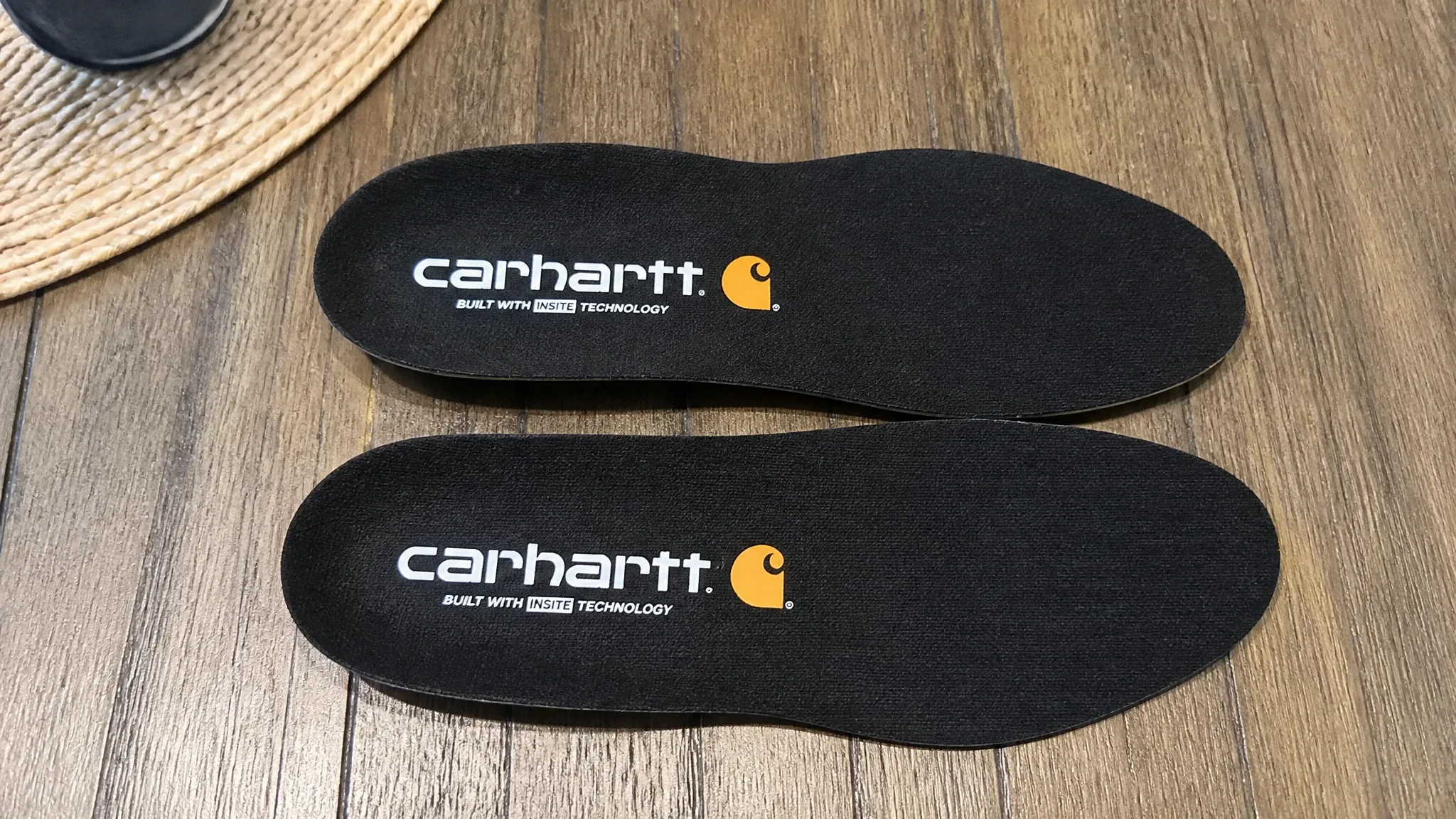 Carhartt Insite Insoles CMI9000 laid out for testing