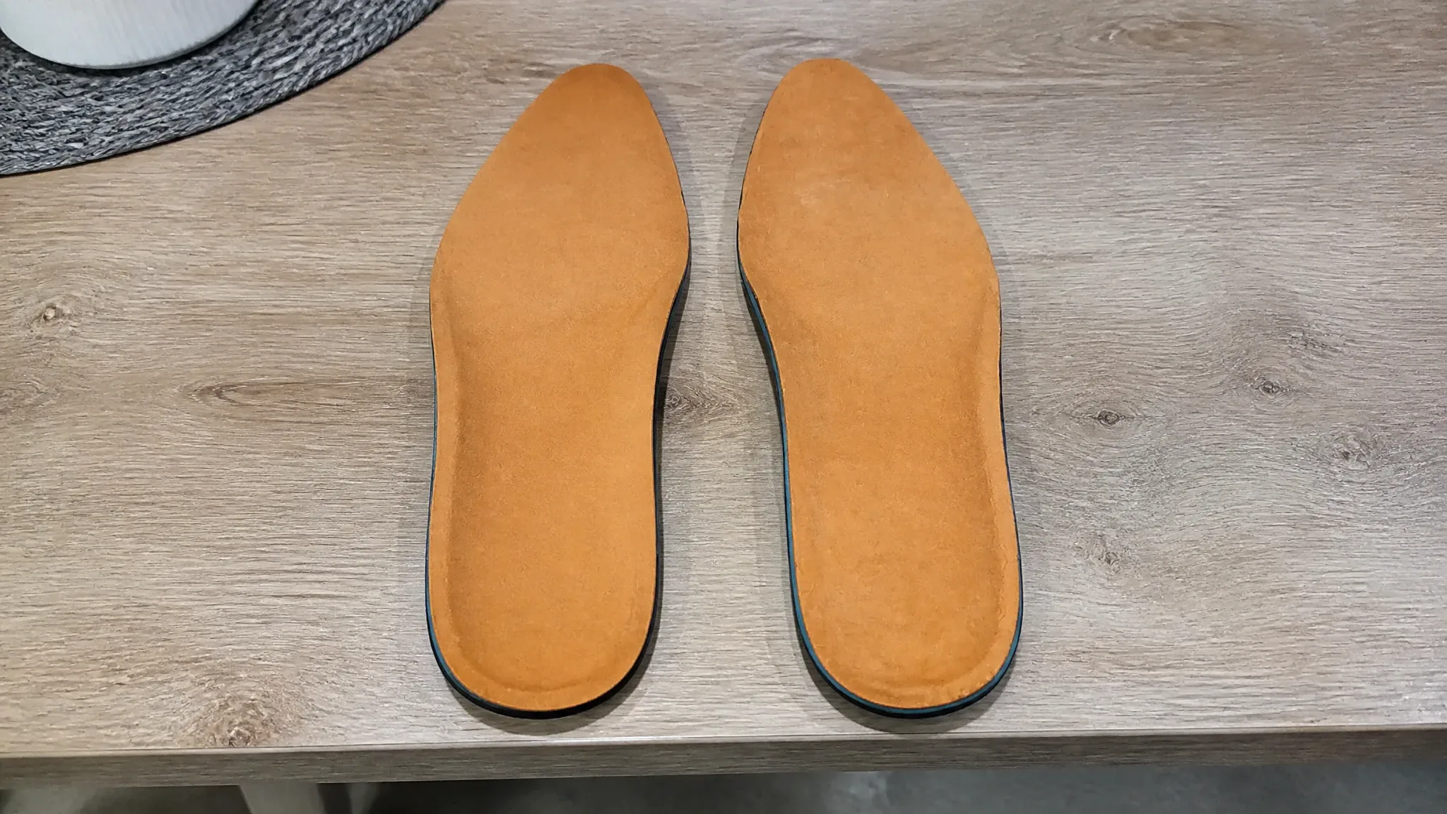 Chisos Comfort Insole laid out for testing