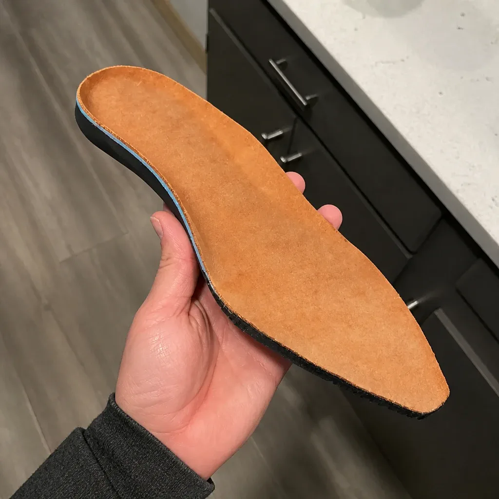Chisos Comfort Insole held in hand during testing