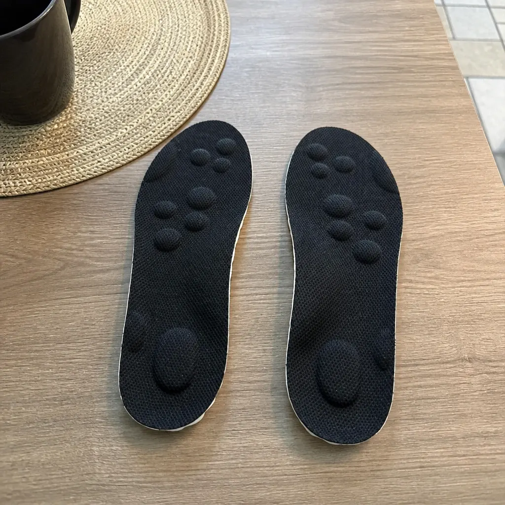 CloudSole Insoles unboxed on a kitchen table