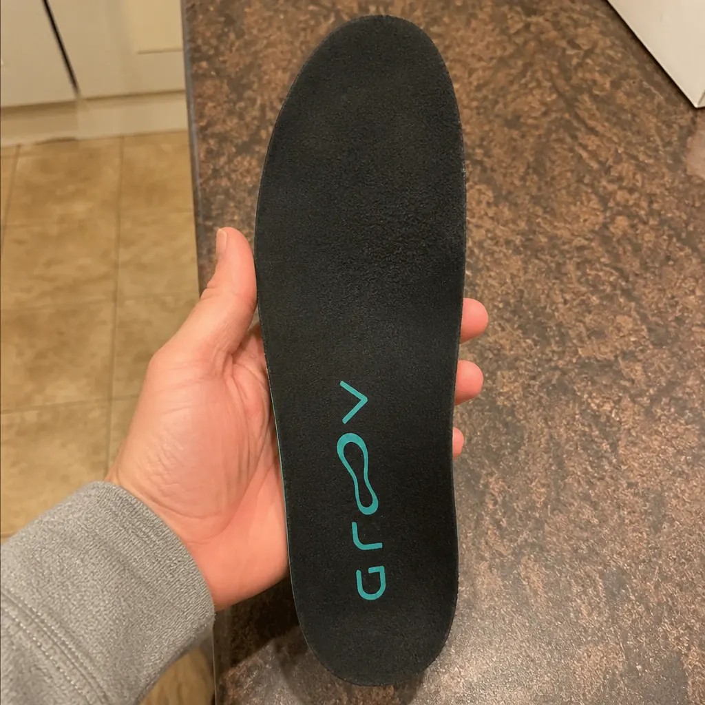 Groov insole held in hand