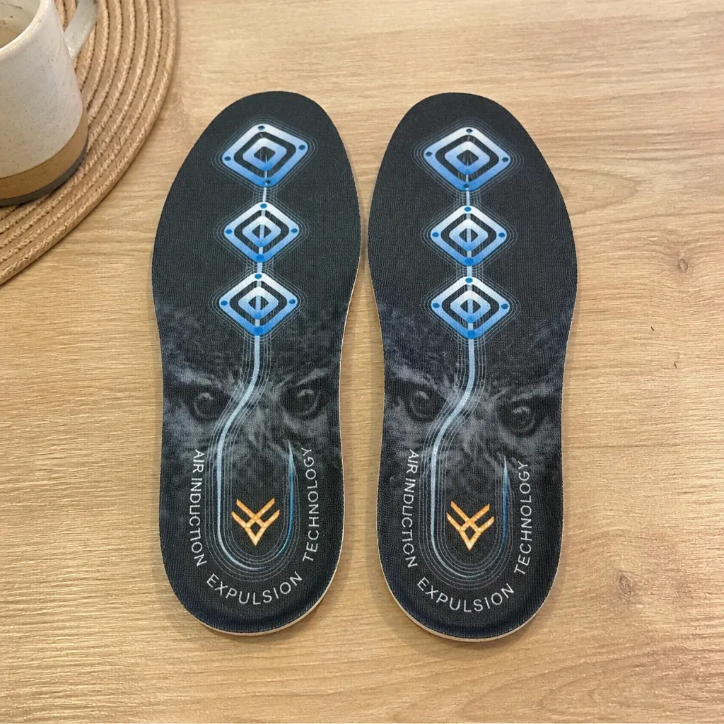HAWX Ground Support insoles laid out on a kitchen table