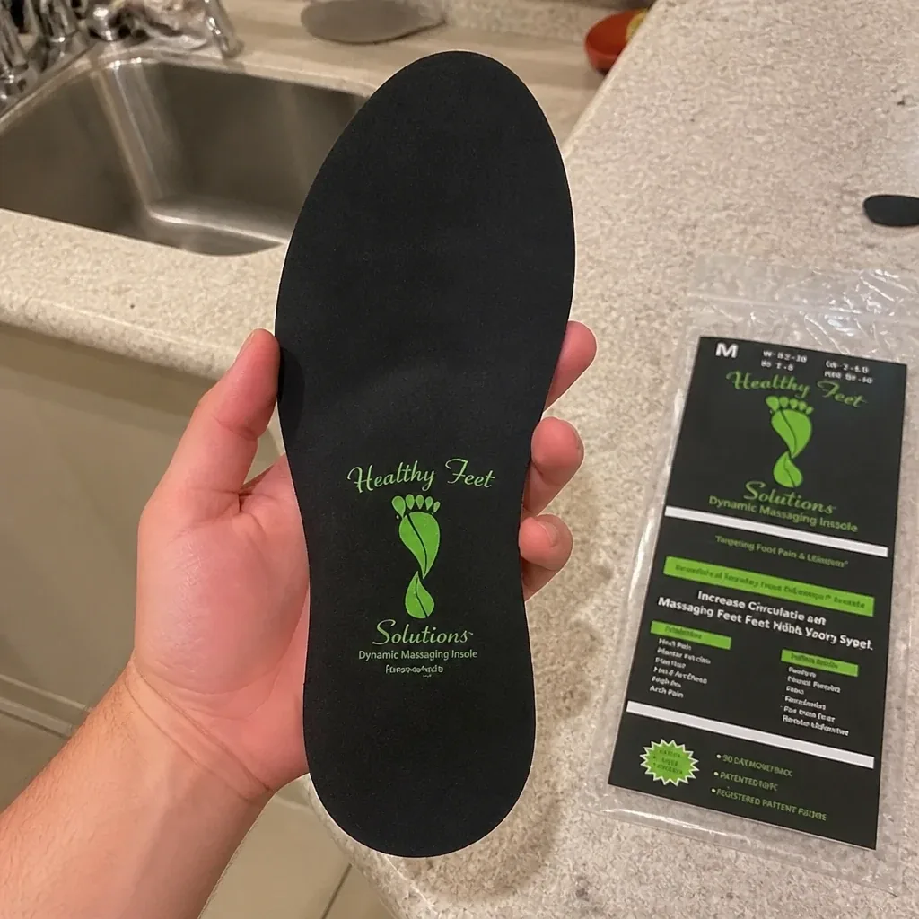 Healthy Feet insole held in hand