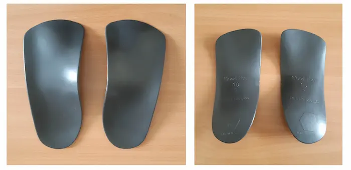 photo of my good feet arch support front and back