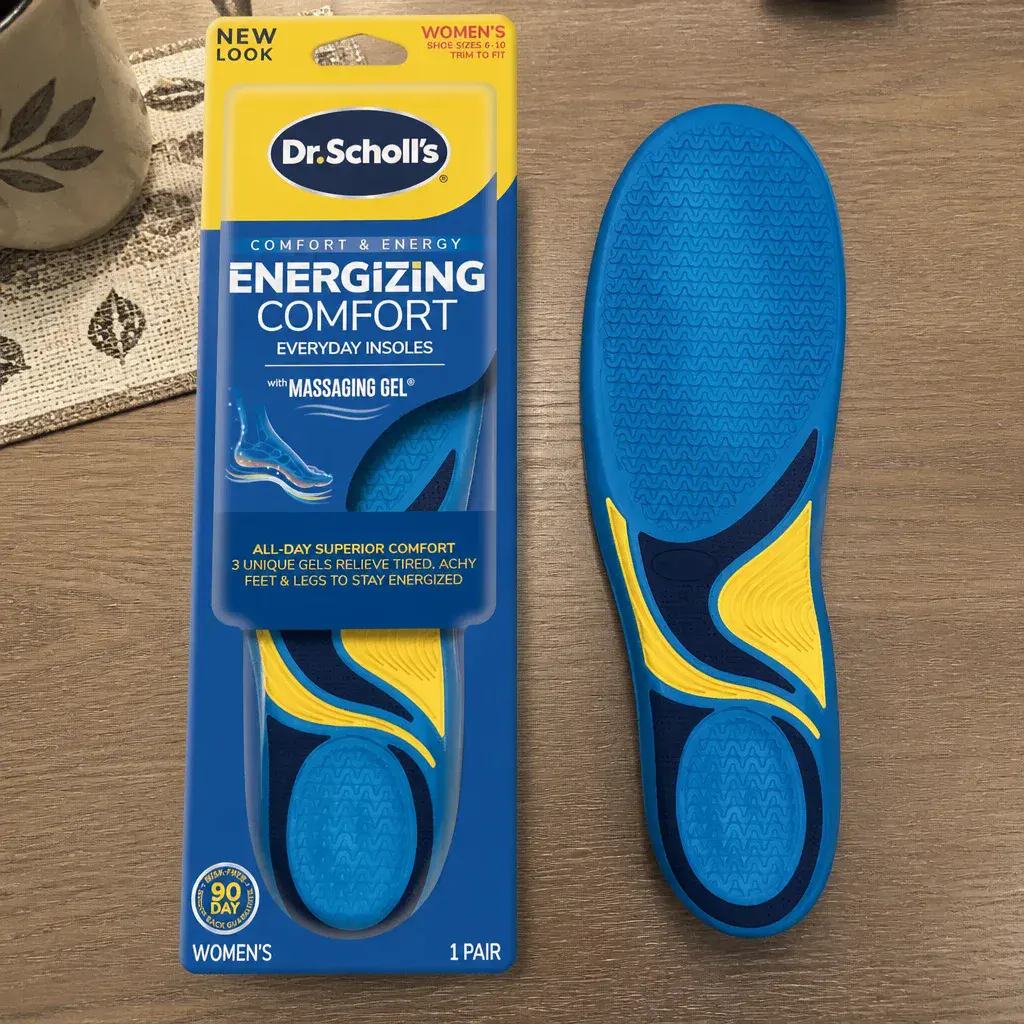 Dr. Scholl’s Energizing Comfort Everyday Insoles with Massaging Gel