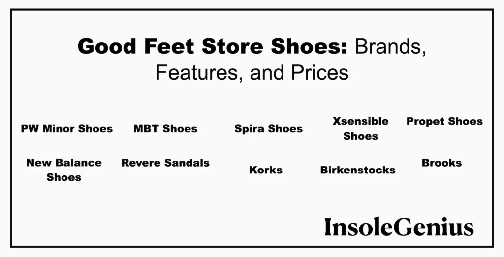 good feet store shoes brands